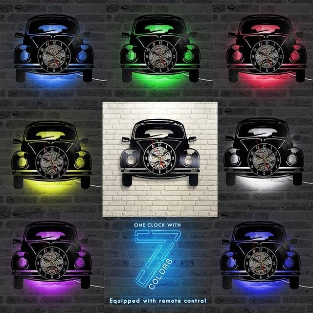 Decoramo Car Shape LED Wall Clock 3D Design