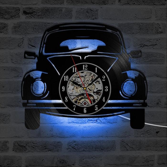 decoramo Car Shape LED Wall Clock 3D Design