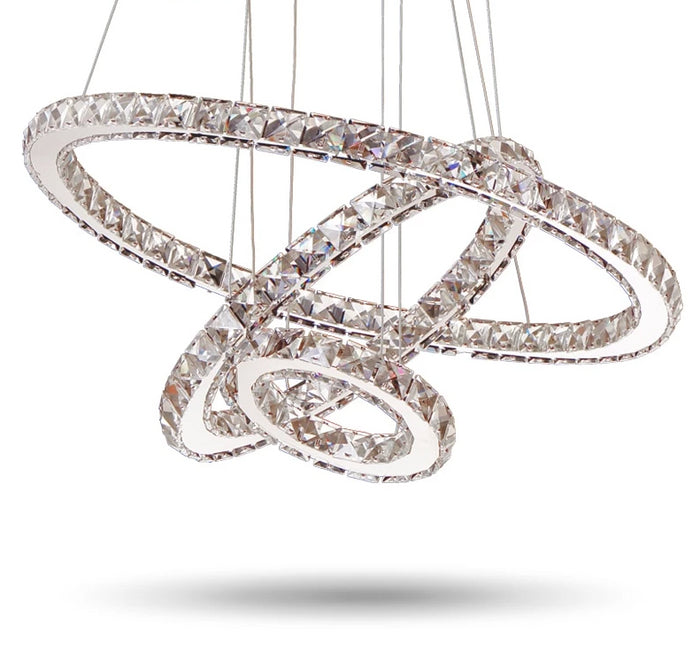 Decoramo Circular Crystal LED Chandelier