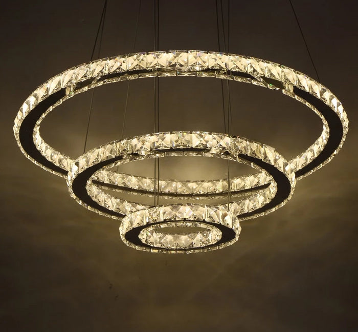 decoramo Circular Crystal LED Chandelier