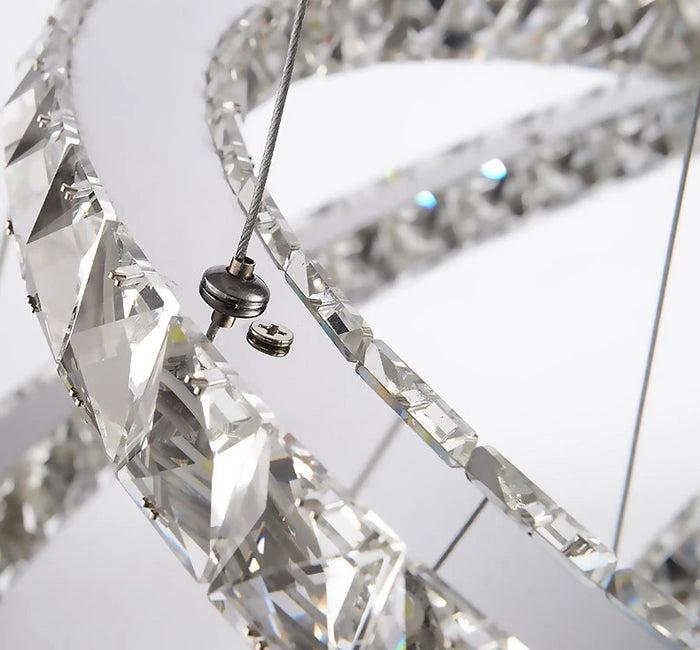 Decoramo Circular Crystal LED Chandelier