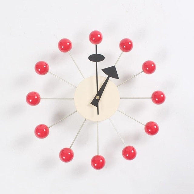 Decoramo Decor Wall Clock Wooden Ball Clock
