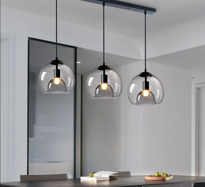 decoramo Glass Led Ceiling Chandelier