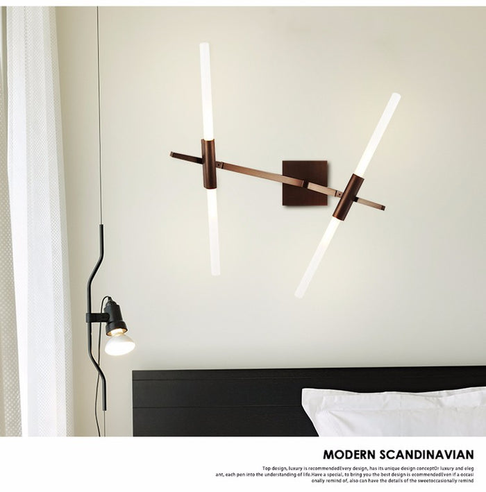 Decoramo Glass Sticks Modern LED Wall Light