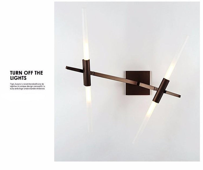 Decoramo Glass Sticks Modern LED Wall Light