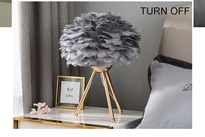 Decoramo Goose Feather Led Table Lamps