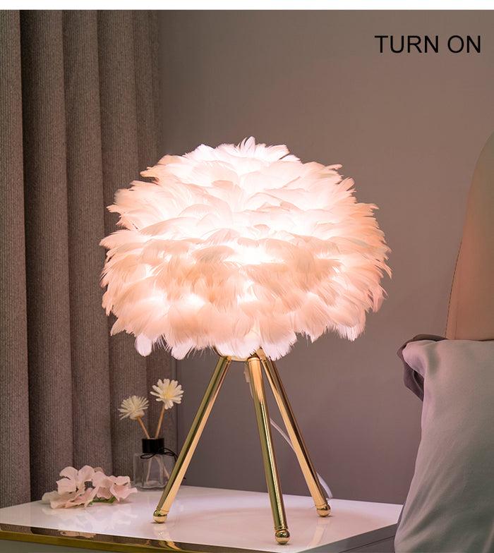 Decoramo Goose Feather Led Table Lamps