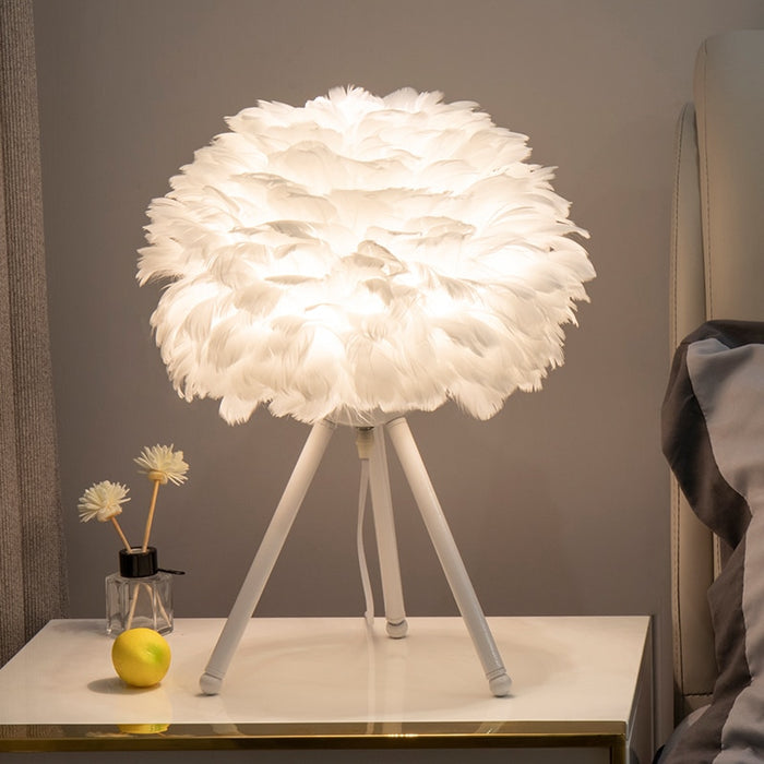 decoramo Goose Feather Led Table Lamps