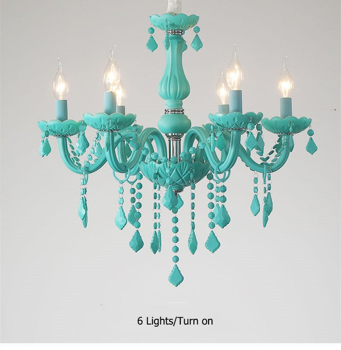 Decoramo Green Crystal Chandelier
