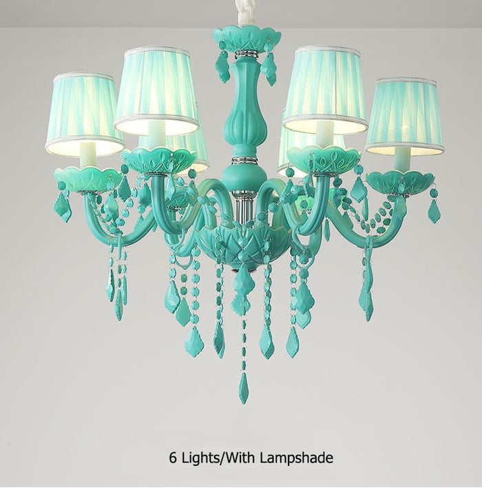 Decoramo Green Crystal Chandelier