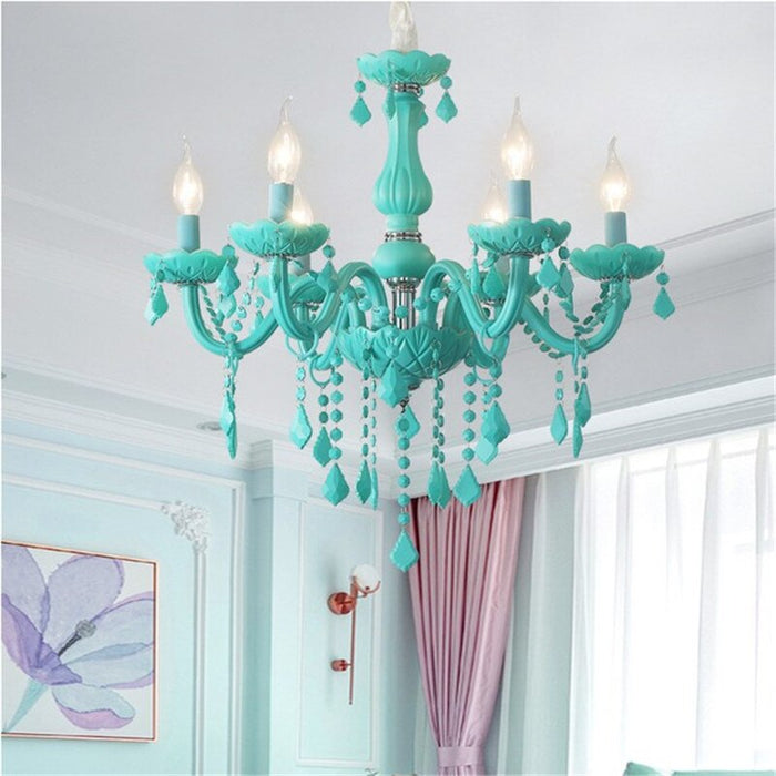 decoramo Green Crystal Chandelier