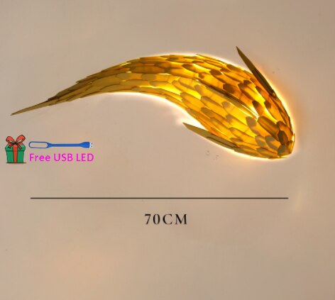 Decoramo Handmade Fish Wall Lamp Japanese Style