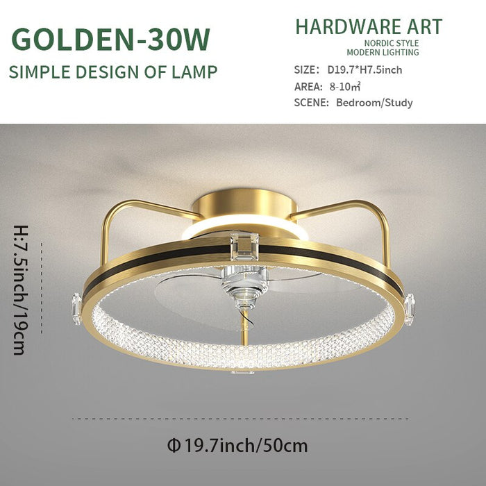 Decoramo Home Decor Chandelier Fan Light Fixture