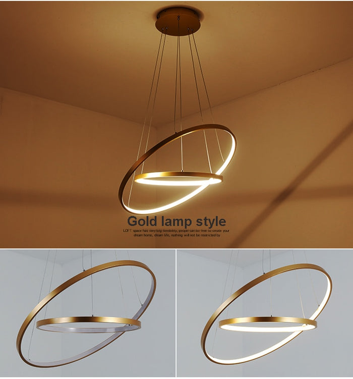 Decoramo Indoor Modern Circular Ring Chandelier