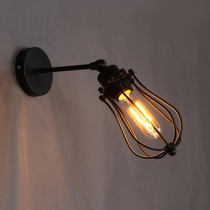 Decoramo Industrial Droplet Cage Wall Lamp
