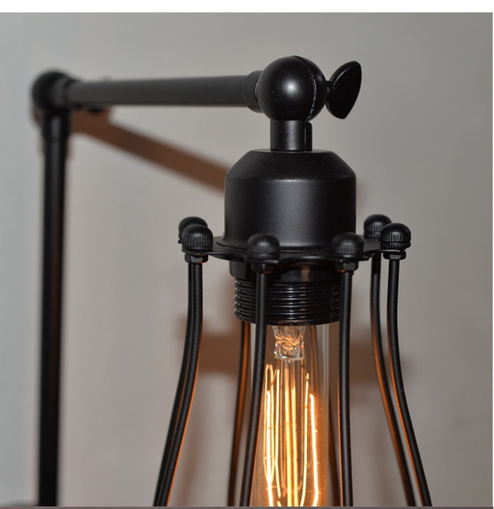 Decoramo Industrial Droplet Cage Wall Lamp