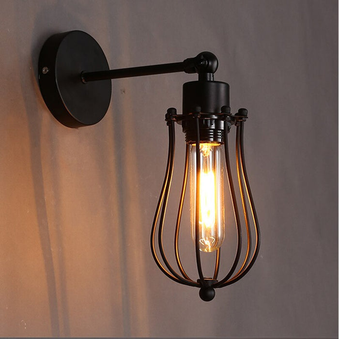 Decoramo Industrial Droplet Cage Wall Lamp