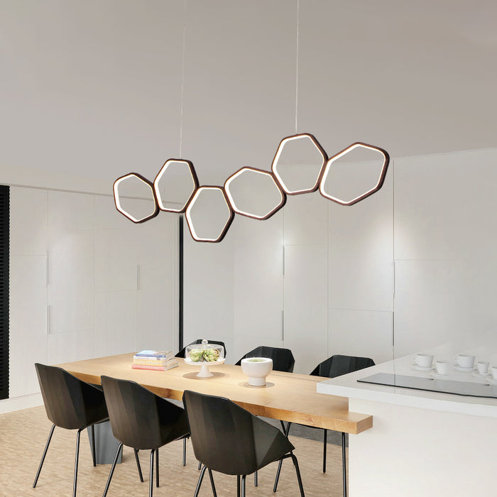 decoramo Jocasta - Art Deco LED Geometric Chandelier