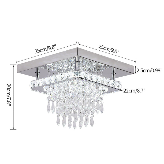 Decoramo K9 Crystal LED Chandelier Ceiling Lamp