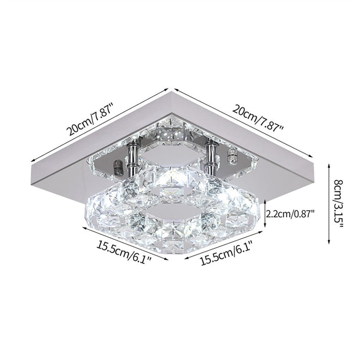 Decoramo K9 Crystal LED Chandelier Ceiling Lamp