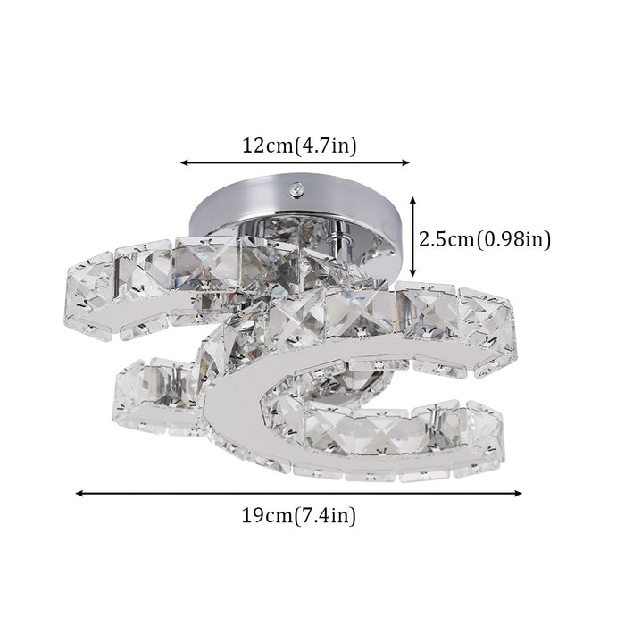 Decoramo K9 Crystal LED Chandelier Ceiling Lamp