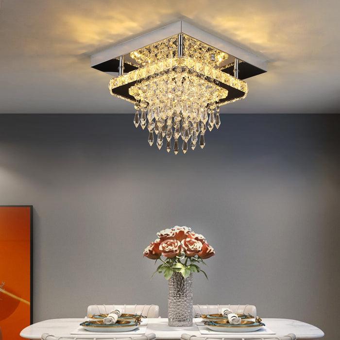 decoramo K9 Crystal LED Chandelier Ceiling Lamp