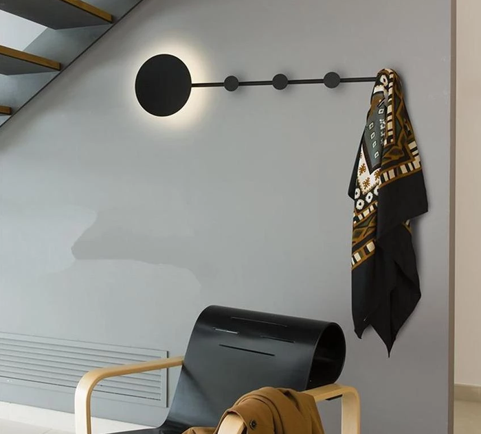 decoramo Kylo - Modern Nordic LED Lamp Coat Rack