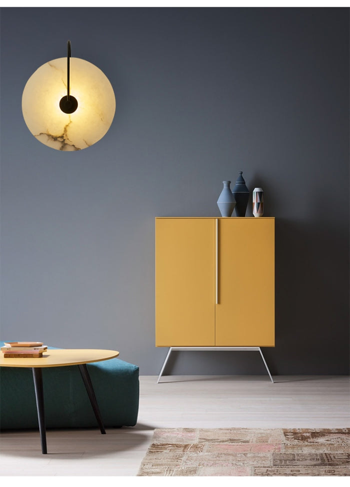 Decoramo Lalula - Marble Circular Wall Lamp