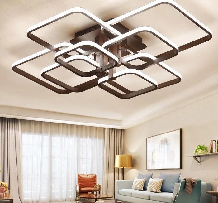 Decoramo Layered Square Modern LED Chandelier
