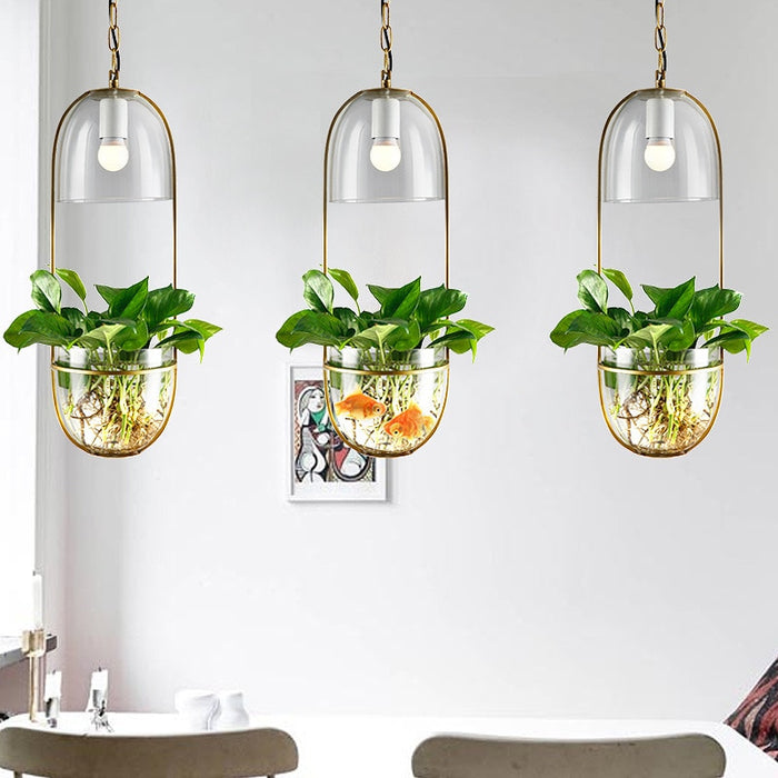 decoramo Lileas - Modern Hanging Planter Lamp