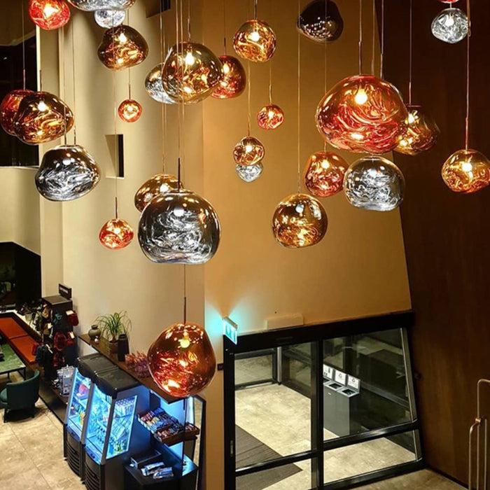 Decoramo MELTED Glass Ball Chandelier