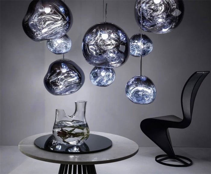 decoramo MELTED Glass Ball Chandelier