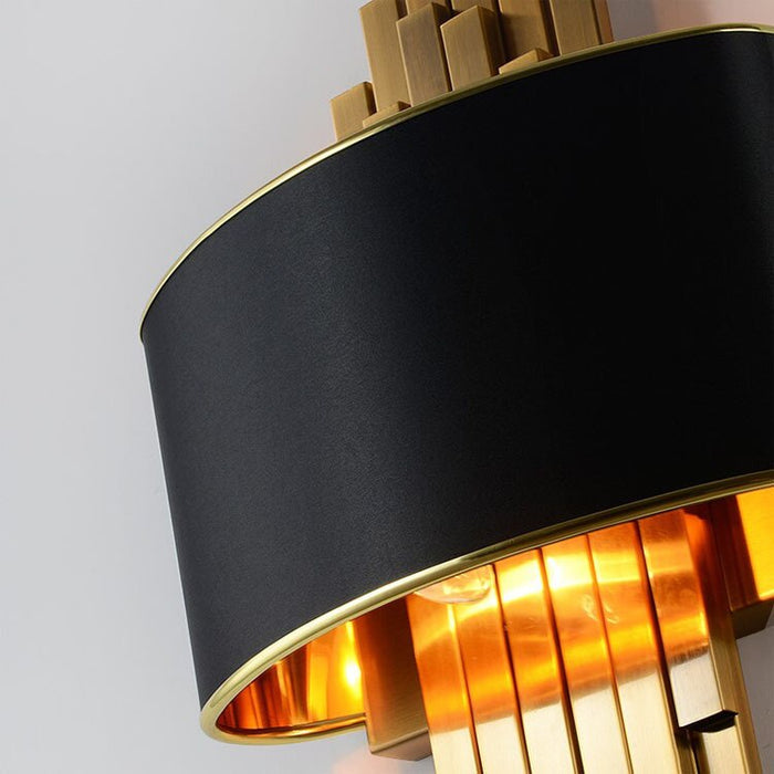 Decoramo Metal Gold Pipe Led Wall Lamp