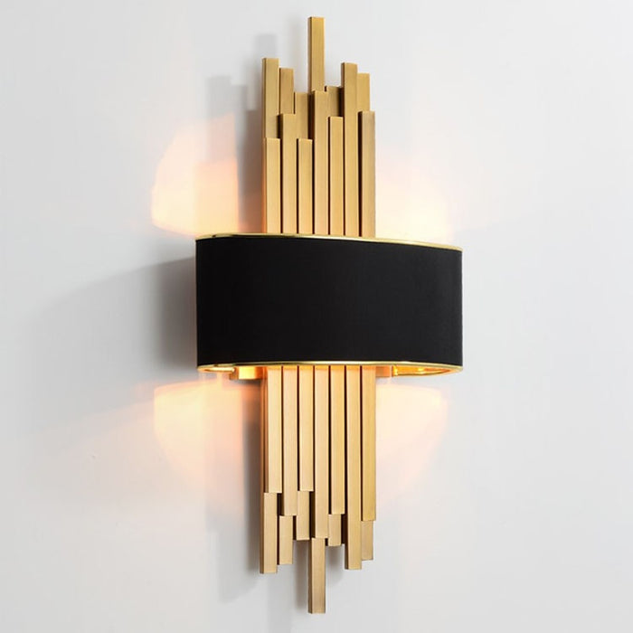 decoramo Metal Gold Pipe Led Wall Lamp