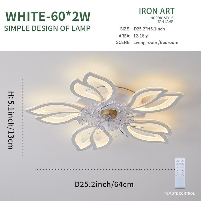 Decoramo Modern Ceiling Fan With Led Light