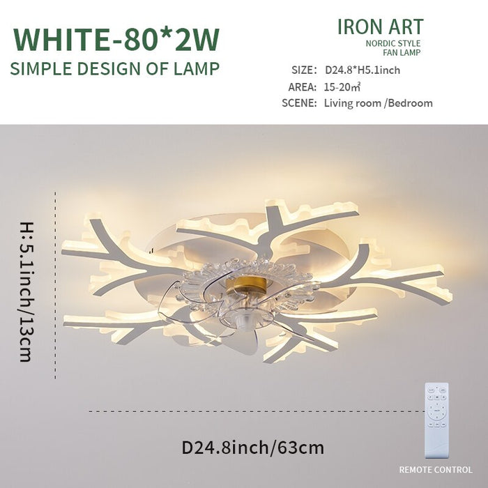 Decoramo Modern Ceiling Fan With Led Light
