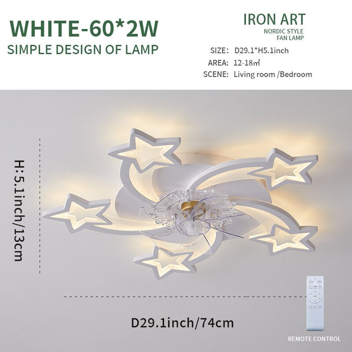 Decoramo Modern Ceiling Fan With Led Light