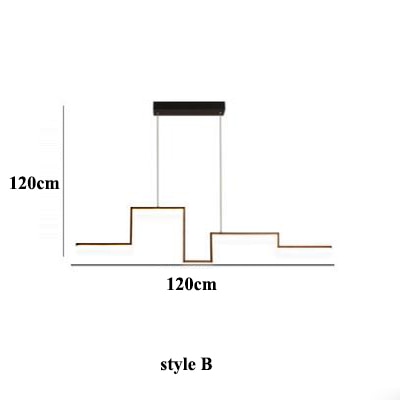 Decoramo Modern Chandelier Geometry Led Pendant