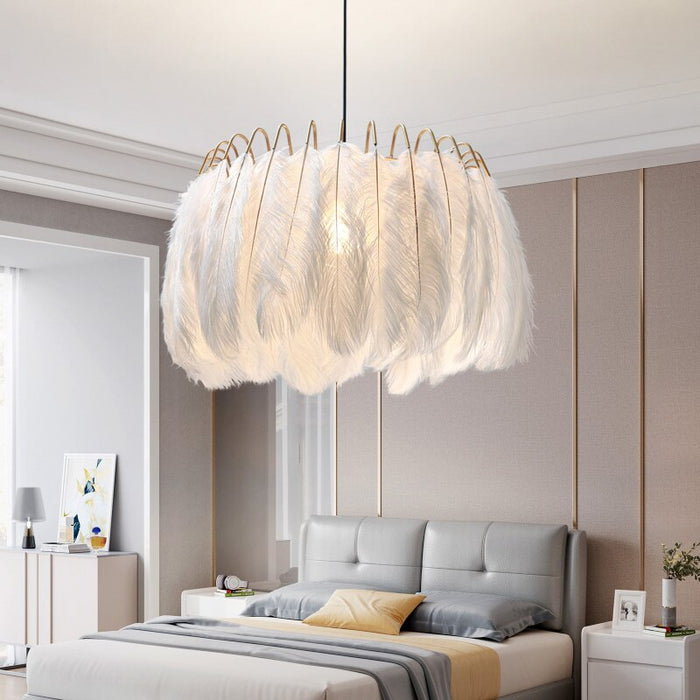 decoramo Modern Feather Lamp Chandelier