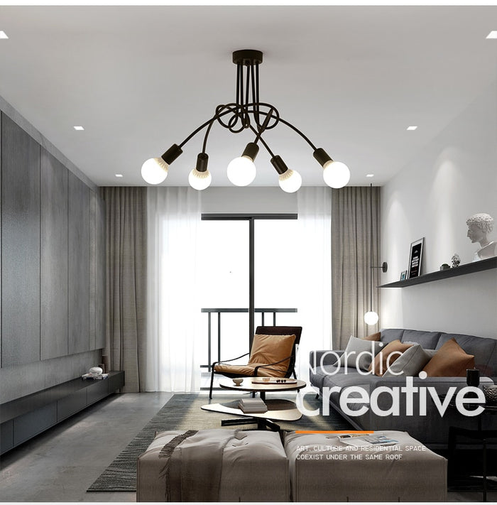 Decoramo Modern Industrial Loft Chandelier