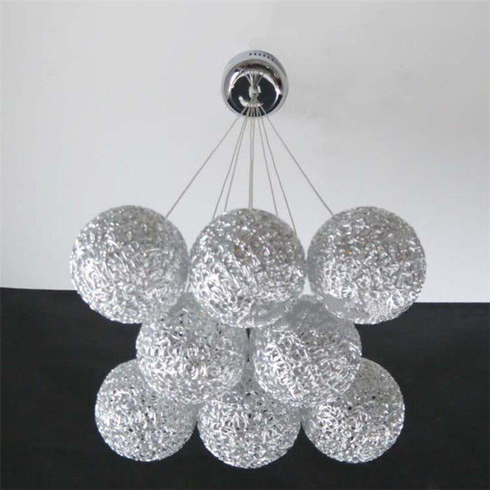 Decoramo Modern LED Aluminum Ball Chandelier