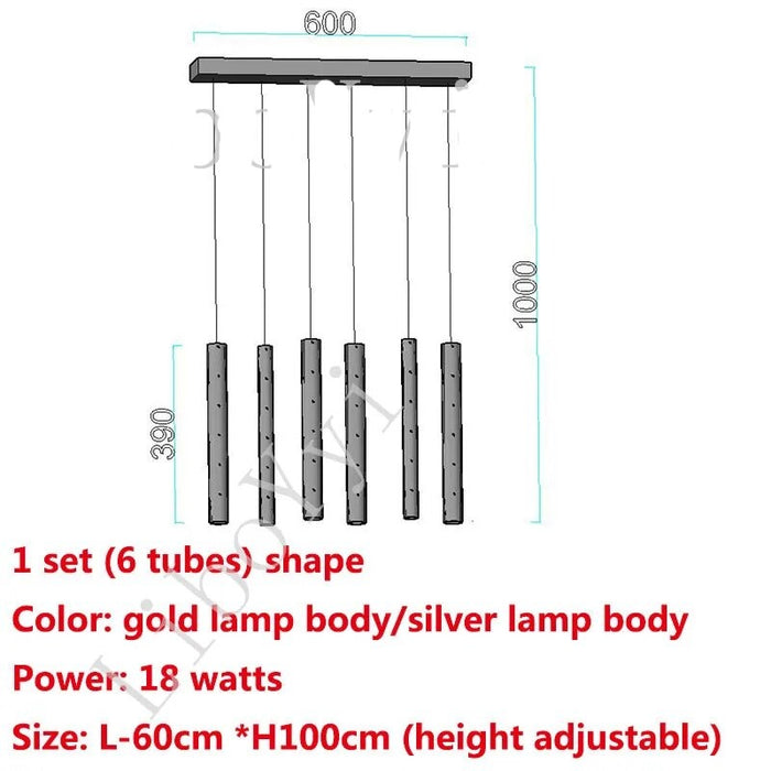 Decoramo Modern LED Chandelier Gold/Silver