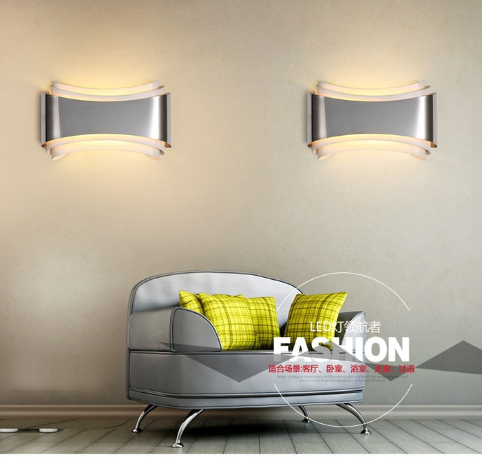 Decoramo Modern LED Curved Wall Lamp