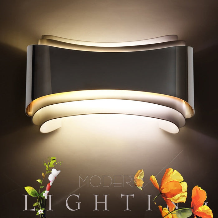 Decoramo Modern LED Curved Wall Lamp