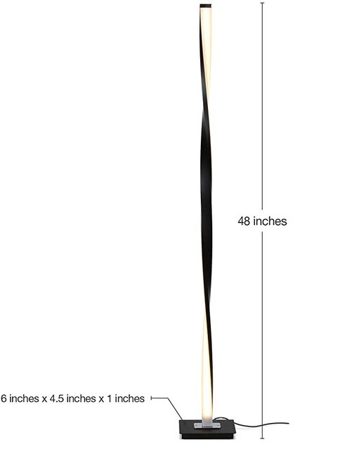 Decoramo Modern LED RGB Heliciform Floor Lamp