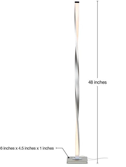 Decoramo Modern LED RGB Heliciform Floor Lamp