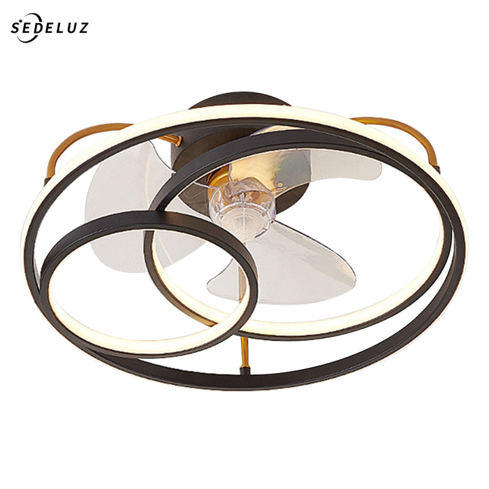 Decoramo Modern Minimalist LED Ceiling Fan Lamp