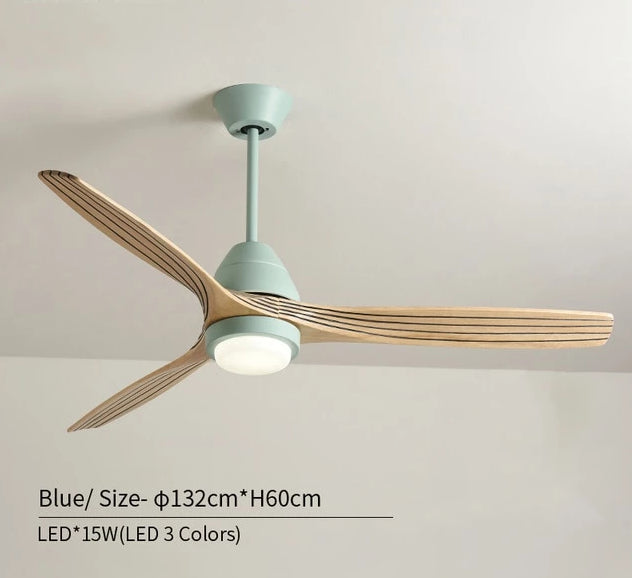 Decoramo Modern Nordic Ceiling Fan With LED Light