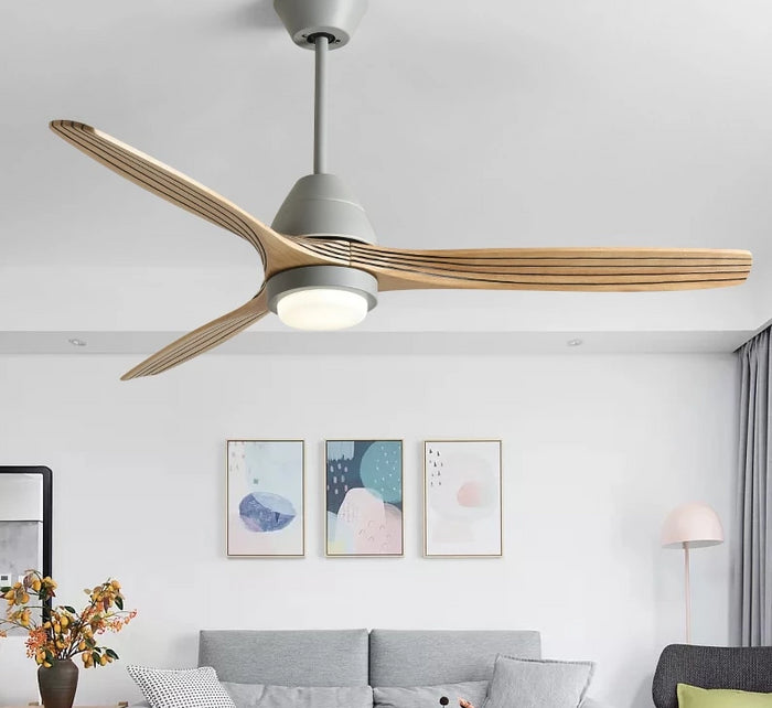 decoramo Modern Nordic Ceiling Fan with LED Light