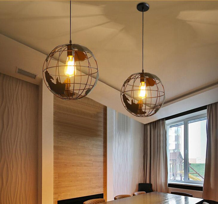 Decoramo Modern Nordic World Globe Hanging Light